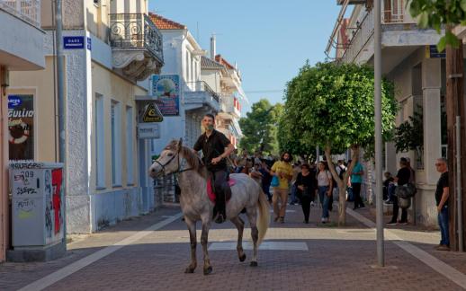 HORSE PARADE IS STARTING