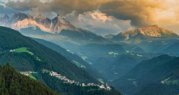 Village Under Dolomites