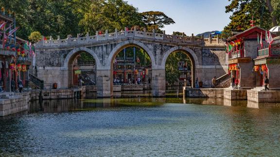 Ancient Bridge over quiet water