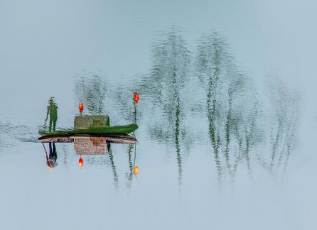 Boating on the lake