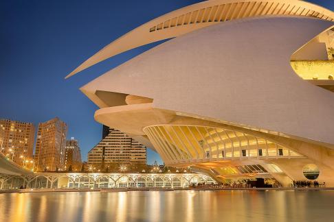 Auditorium al atardecer