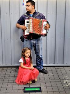 Music and girl