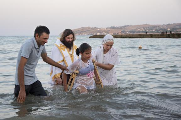 Baptism at sea