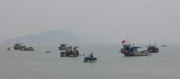 Fishing boats at sea 15