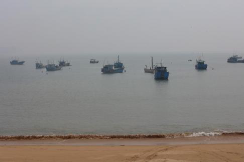 Fishing boats at sea 4
