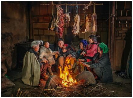 Happy family gathering