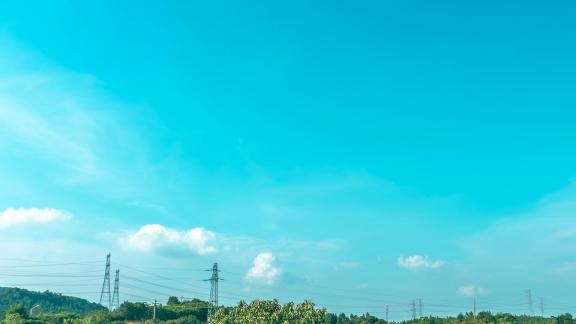 blue sky and white clouds