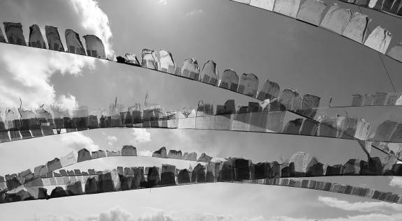 Flying prayer flags 1