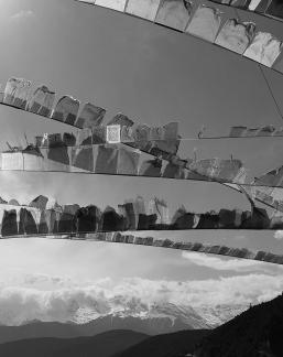 Flying prayer flags 3