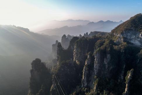 Green mountains and red forests 15