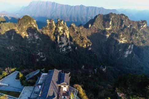 Green mountains and red forests 6