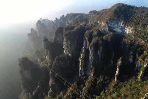 Green mountains and red forests 4