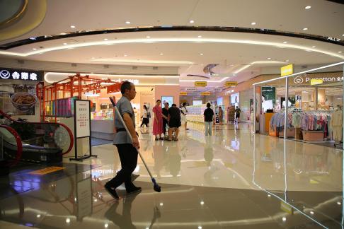 Strolling around the mall 78