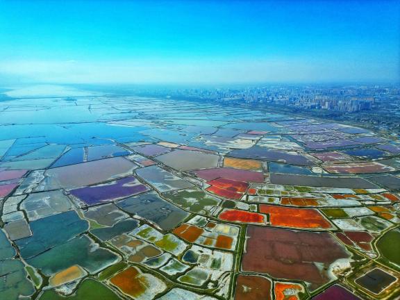 Colorful Yuncheng Salt Lake