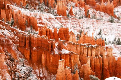 Bryce Canyon in snow