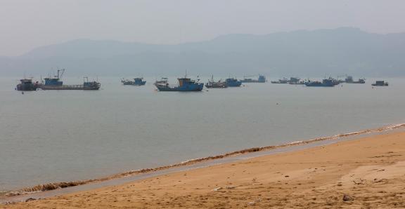 Fishing boats at sea 22