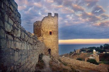 Morning in old fortress