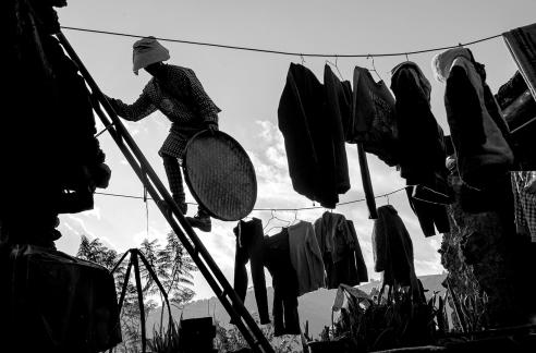 Roof drying platform