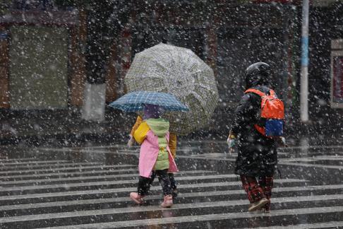 Snowflakes Dancing in the World 3