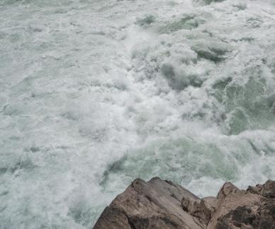 Angry waves of the river 19