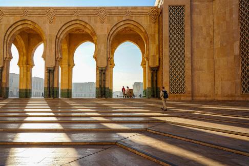 Corner of Hassan II Mosque