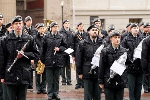 The Royal Band in the Rain