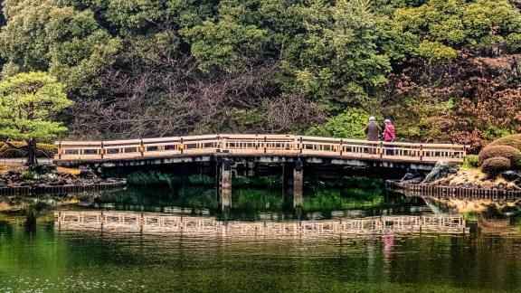 Couple on a Bridge