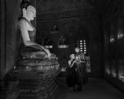 Praying In The Grotto