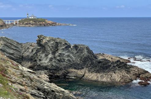 Lighthouse of the rocky coast