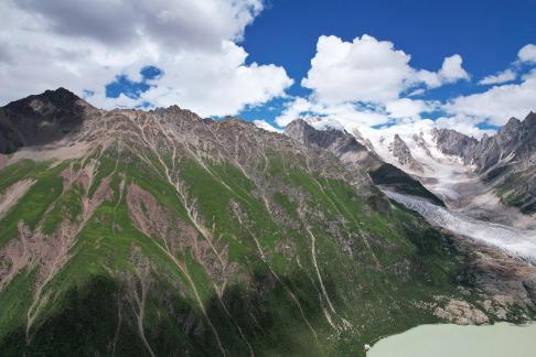 Snow capped mountains and lakes 3