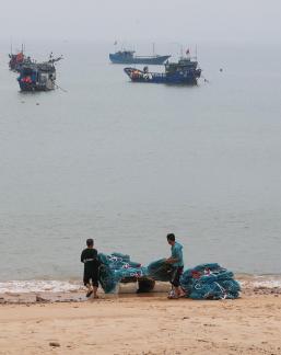 Fishing boats at sea 46