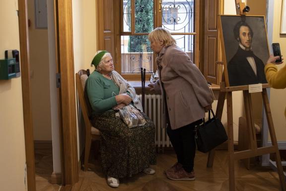 In the museum