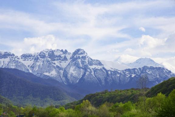 Drawing of mountains