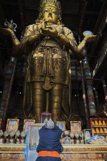 Mongolian Man at Temple