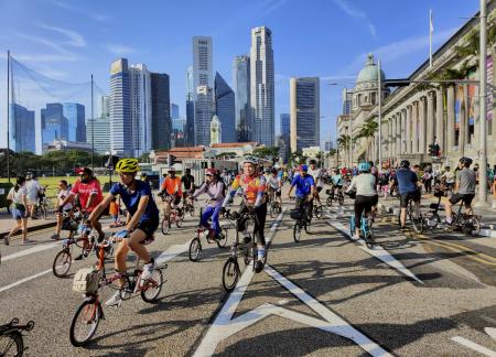 Car Free Day Cycling fun