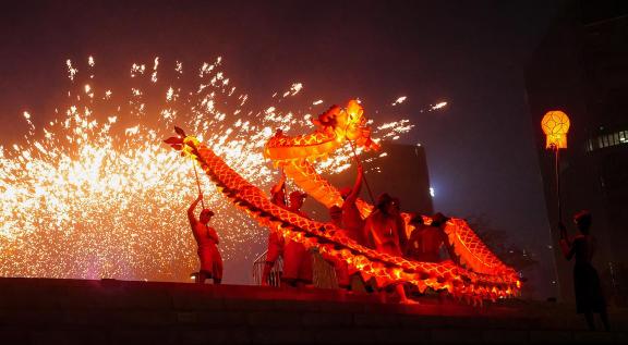 Striking iron flower