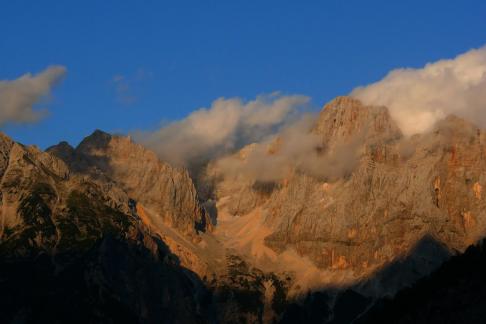 Evening Mists in Mountains 