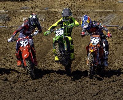 Three Motocross Racers