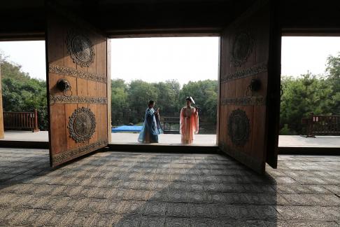 Deep courtyard slanting sun 2