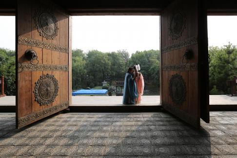 Deep courtyard slanting sun 3