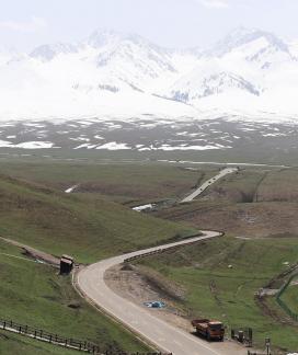 Seeing the snow capped mountains 16