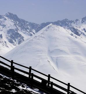 Seeing the snow capped mountains 22