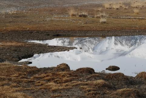 Snow Sleeping Mirror Lake 1