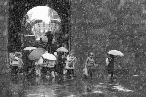 Snowflakes Dancing in the World 45