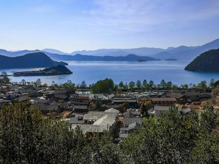 Mountains surround water 10