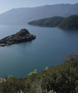 Mountains surround water 4