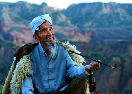old man in northern shaanxi