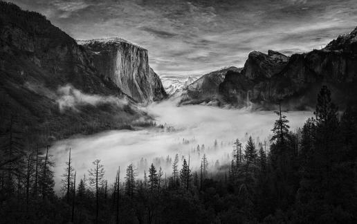Fogs Covering Yosemite Valley