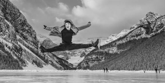 Skate jump at Lake Louise 26