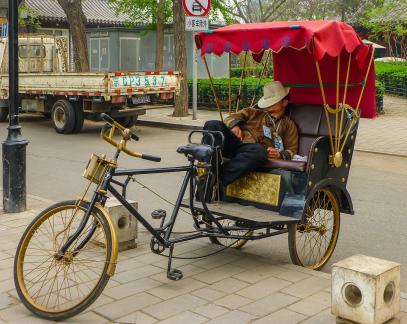 Sleeping Rickshaw